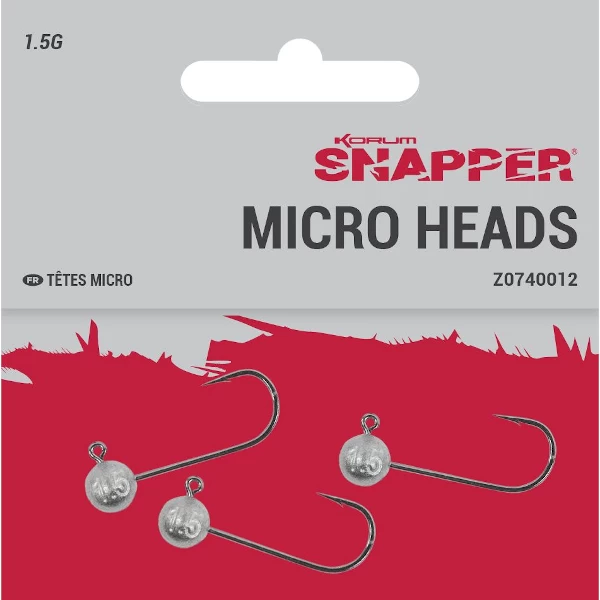 Korum Snapper Micro Heads 3 Korum Snapper Micro Heads