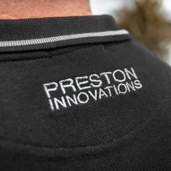 Preston Innovations Black Polo Shirt -Fishing Finesse Finds brhhr1jn637535684624065034
