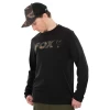 Fox Long Sleeve Black/Camo T-Shirt -Fishing Finesse Finds cgjk4hxl637559790908832842