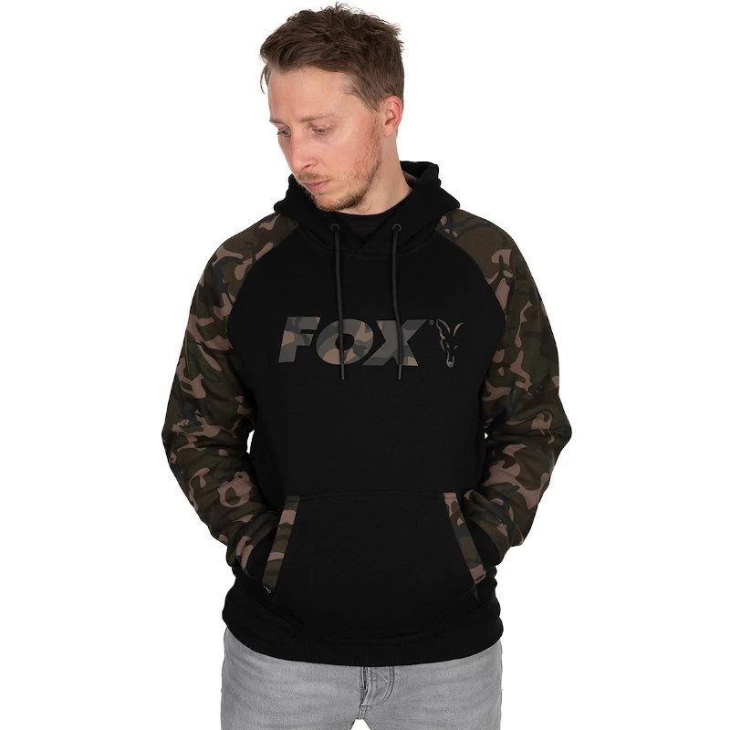 Fox Black/Camo Raglan Hoody 3 Fox Black/Camo Raglan Hoody