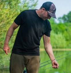 Fox Black Large Print T Shirt -Fishing Finesse Finds ssmhj4aa637920257307257784