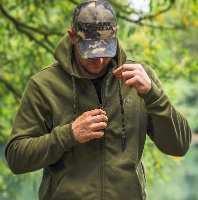 Korda Kore Zip Pro Hoodie Olive 3 Korda Kore Zip Pro Hoodie Olive