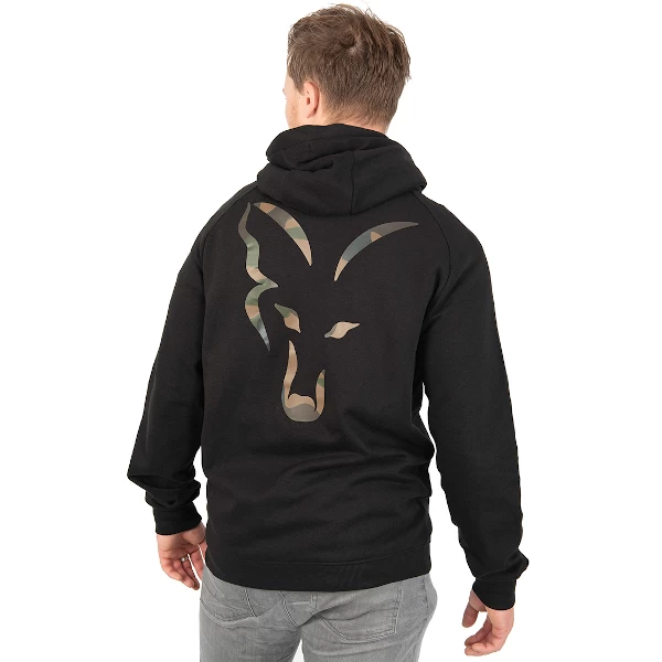 Fox Light Weight Black/Camo Print Zip Hoody 4 Fox Light Weight Black/Camo Print Zip Hoody - Image 2