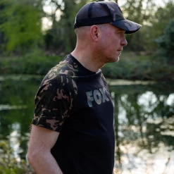 Fox Black/Camo Raglan T-Shirt -Fishing Finesse Finds wdbjgt5r637559805633976581